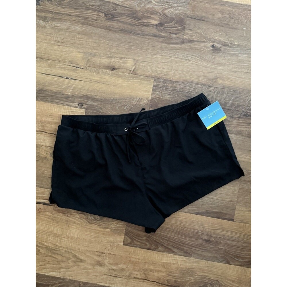 NEW TAGS  WOMENS Bal Harbour BLACK Swim Shorts XXL Full Coverage Modest Plus